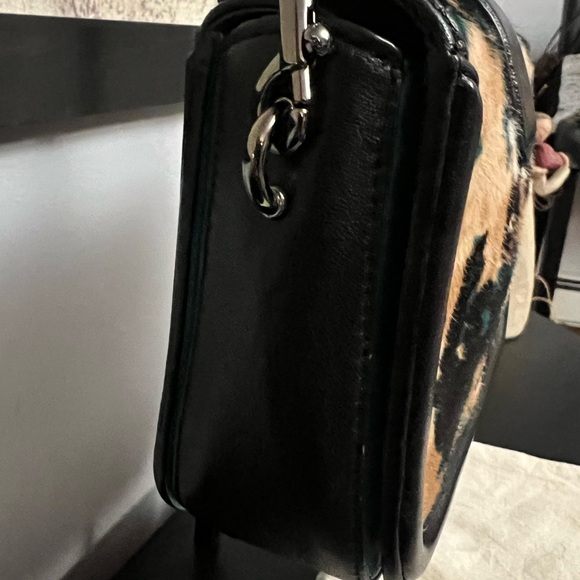 Coach Page Calf Hair Painted Leaf/Walnut Crossbody - Picture 7 of 13